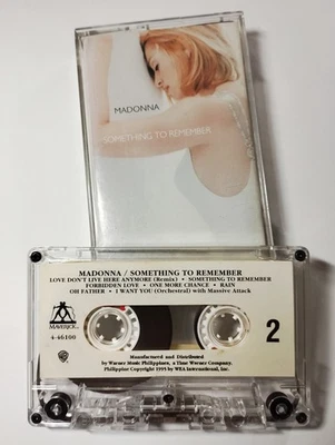 PHILIPPINES Madonna - Something To Remember Cassette Tape w/Sticker Labels. - Image 1 of 4