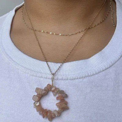 Handmade Sunstone Crystal Pendant - Image 1 of 4