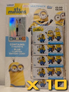 10 x Topps Minions Trading Card Game 5 Pack Multipack - Total 50 Packs/410 Cards - Foto 1 di 8