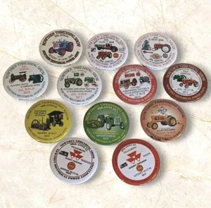12 Nowthen Threshing Buttons Tractors Pinbacks Almelund MN Farm Agriculture Set - Picture 1 of 12
