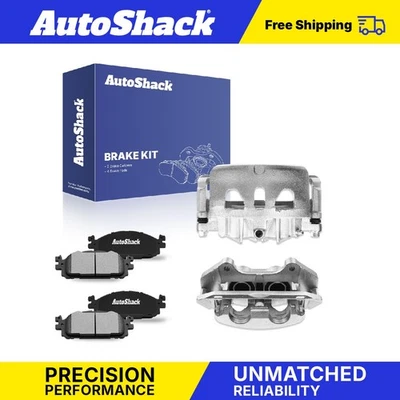 Front Brake Calipers Ceramic Pads for 2015-2019 Ford Explorer 2017 Lincoln MKT - Image 1 of 4