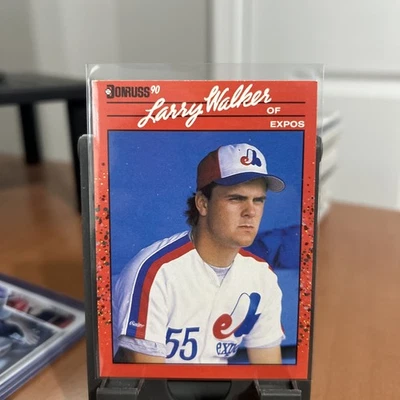 1990 Donruss Larry Walker Rookie Card #578 - Montreal Expos - Image 1 of 2