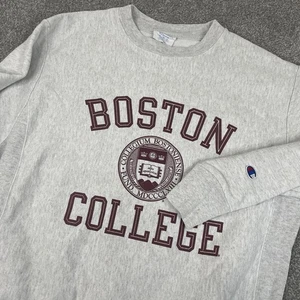 Champion Boston College Reverse Weave Sweatshirt Herren M Crewneck Vintage Y2K - Bild 1 von 13