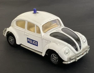 Corgi 373 Volkswagen Beetle 1200 Saloon Police RARE WHITE INTERIOR version - Picture 1 of 12