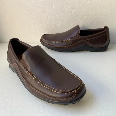 Mocasines de conducción de cuero veneciano Cole Haan Tucker dinero antiguo silencioso lujo 10,5 Foto 1 de 4