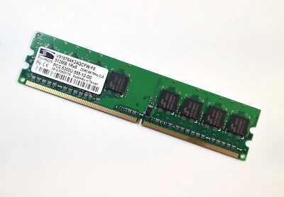 ProMOS 512MB 1Rx8 DDR2-667MHz-CL5 PC2-5300U-555-12-D0 V916764K24QCFW-F5 PC RAM - Image 1 of 4