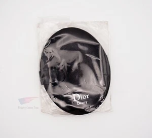 Dior Beauty Makeup Compact Pocket Mirror Quilted BLACK *NEW* - Picture 1 of 5