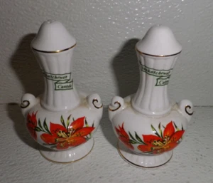 Juego de sal y pimienta Queens China LIRIO TIGRE Saskatchewan Rosina Inglaterra De colección - Imagen 1 de 3