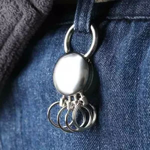 5 Anelli Staccabili Portachiavi Metallo Rimovibile Portachiavi Portachiavi Regalo Regno Unito - Foto 1 di 6