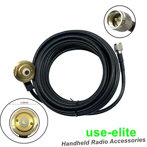 Câble mini prise UHF pour autoradio mobile voiture support antenne NMO 3/4" trou NMO 17 pieds RG-58 - Photo 1/6