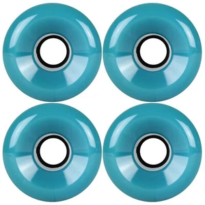 Juego de ruedas Longboard Cruiser 64 mm x 52 mm 78A azul hecho en EE. UU. - Imagen 1 de 3