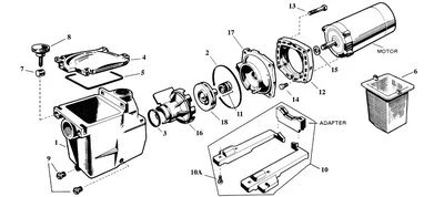 Genuine Hayward SPX1600D Pump Cover Super Pump Strainer Cover Pump Lid SP1600D  - Image 1 of 2