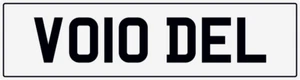 DEL π BOY DEREK ADELE DELS DL NUMBER THEME PRIVATE REGISTRATION PLATE VO10 DEL - Picture 1 of 4