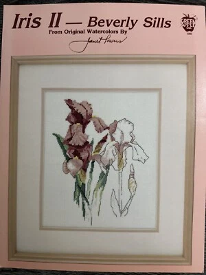 IRIS II BEVERLY SILLS Counted Cross Stitch Booklet Janet Powers - Image 1 of 3