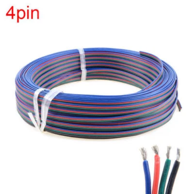 4Pin RGB Extension Wire Cable Cord For 3528/5050 RGB LED Strip Light Wholesale - Image 1 of 4