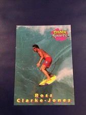 1992 Beach Sports # 77 ROSS CLARKE JONES Surfing Collector Card Nice Look !