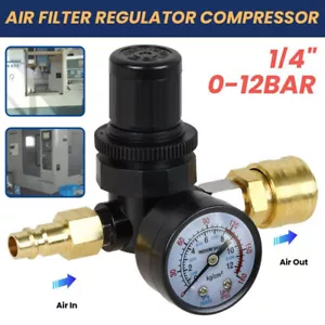 1/4 pressure regulator compressed air pressure reducer pressure regulation compressor pressure regulator - Picture 1 of 9