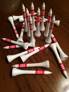 52 Superb 2 1/8" Professional Wood Golf Tees 54mm~White - Picture 1 of 4
