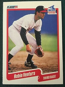 1990 FLEER #550 ROBIN VENTURA CHICAGO WHITE SOX RC 100219 - Picture 1 of 2