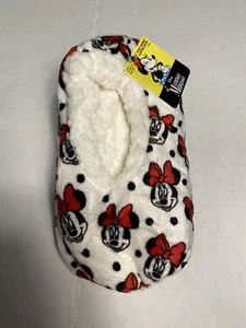 disney minnie mouse girls slipper socks grippers shoe size 13-4 medium large - Picture 1 of 5