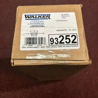 Walker通用催化转换器93252 — 第 1/2 张图片