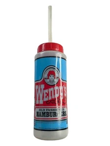 Vintage 1980's Promotional Wendy's & Pepsi Sports Water Bottle Super RARE - Picture 1 of 3
