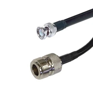 CS PREMIUM 1M RG58CU N-TYPE FEMALE TO BNC MALE PATCH LEAD - Picture 1 of 1