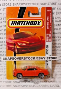 2009 MATCHBOX ORANGE DODGE CHALLENGER SRT8, MBX #12, 1ST RELEASE NEW MBX MODEL - Picture 1 of 12
