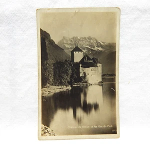 CHÂTEAU DE CHILLON VEYTAUX SWITZERLAND RPPC - Picture 1 of 2