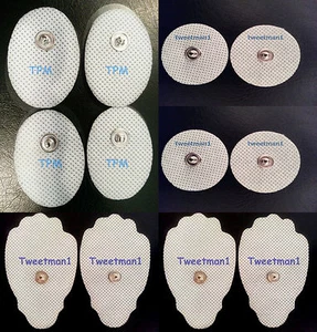 MASSAGE PADS ELECTRODES (4SM + 4 SM OVAL + 4 LG) FOR TENS DIGITAL MASSAGER EMS - Picture 1 of 1