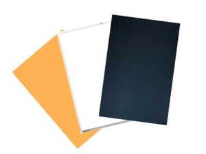 HALLOWEEN HANDWERKSKARTENHERSTELLUNG ~ BLÄTTER A4 ORANGE/WEISS/SCHWARZ/+ ZUFÄLLIG - Bild 1 von 3