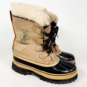 Botas de nieve Sorel Caribou vintage para mujer talla 8 - Imagen 1 de 9