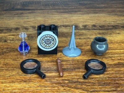 8 Harry Potter LEGO Set 76419 Replacement Pieces ~ Cauldron, Potion, Clock - Image 1 of 4