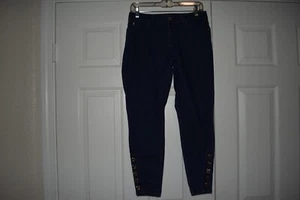 Jeans donna taglia 6 Jennifer Lopez skinny caviglie oro bottoni gambe - Foto 1 di 9