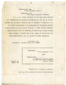 1913 Court Document Levi Strauss & Co. v Henry Chiff & Co. U.S. District CA - Picture 1 of 1