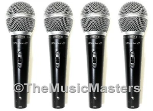 4X Dynamic Handheld Professional MICROPHONES w/ Case Bands DJs Karaoke PA Vocals - Picture 1 of 12