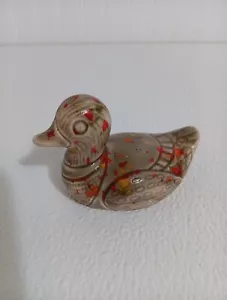 Vintage Duck Ceramic Brightly Hand Painted 4"x2.5" Super Cute! - Picture 1 of 6