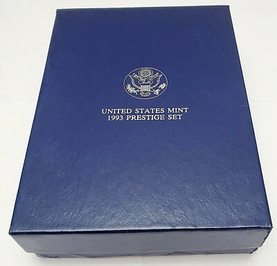 1993 PRESTIGE SET BOX ONLY  **NO COINS!!** - Image 1 of 4