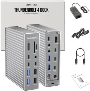 Thunderbolt 4 Dock - 20 Ports MacBook Pro Docking Station 40Gbps, 90W Charging - Picture 1 of 7
