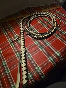 Bullwip 10 Foot Leather Hand Made Crafts - Picture 1 of 13