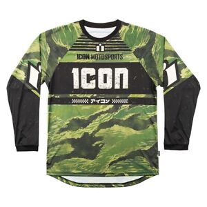 Icon Long Sleeve Jersey T-Shirt for Motorcycle Street Riding FREE RETURNS