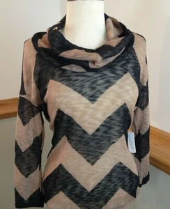 NWT CHARMING CHARLIE Cowl Neck Pullover Knit Lightweight Blouse Women's Size S - Picture 1 of 11
