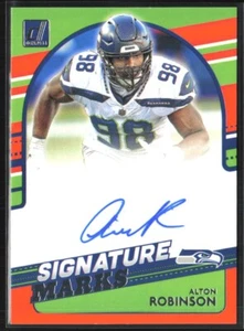 2021 Panini Donruss Signature Marks #SM17 Alton Robinson Orange Auto - Picture 1 of 2