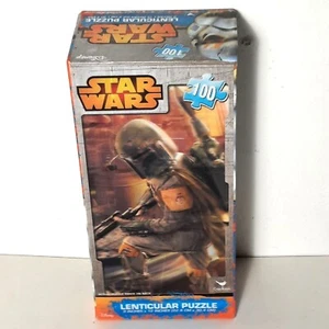 Disney Star Wars Boba Fett 9” X 12” - 100 Piece Lenticular Puzzle Factory Sealed - Picture 1 of 4