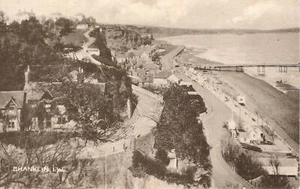 (aw24) Shanklin Pier & Beach - Isle of Wight Postcard - Imagen 1 de 2