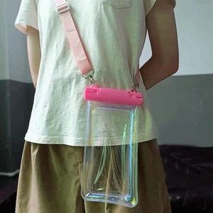 Waterproof Phone Pouch Bag with Strap Underwater Screen Touchable Waterproof - Picture 1 of 6