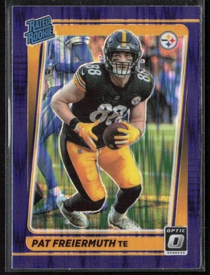 2021 Donruss Optic Pat Freiermuth Rookie Purple Shock RC - Image 1 of 2