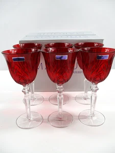Neu Marquis von Waterford Newberry roter Kelch 6er Set Weingläser 8" # 40026470 - Bild 1 von 5