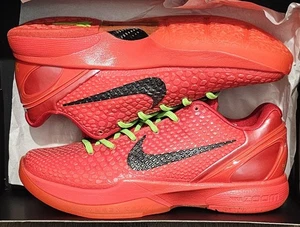Size 8 Nike Zoom Kobe 6 Protro Low Reverse Grinch (FV4921-600) Lot 👟 - Picture 1 of 6