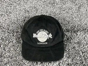 Vintage Hard Rock Cafe London Mütze Kappe Strapback schwarz Love All Serve All verstellbar - Bild 1 von 6